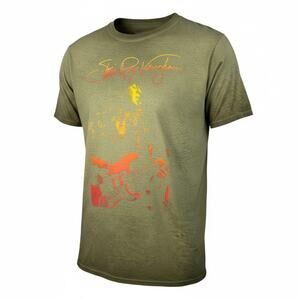 NWOT Stevie Ray Vaughan Musician Band Tee, Olive Green, Large, Graphic Tee